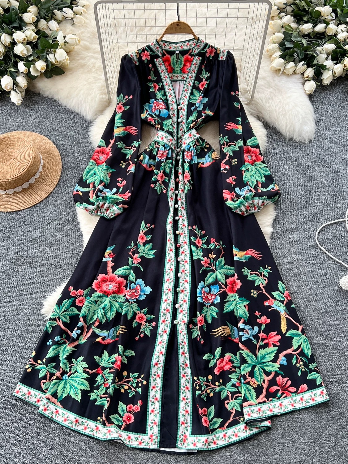 A real dream print dress ED196 images